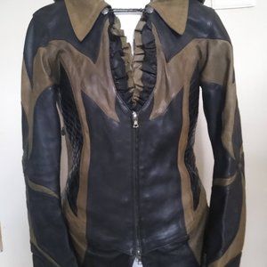 Leather & snakeskin one of a kind jacket!